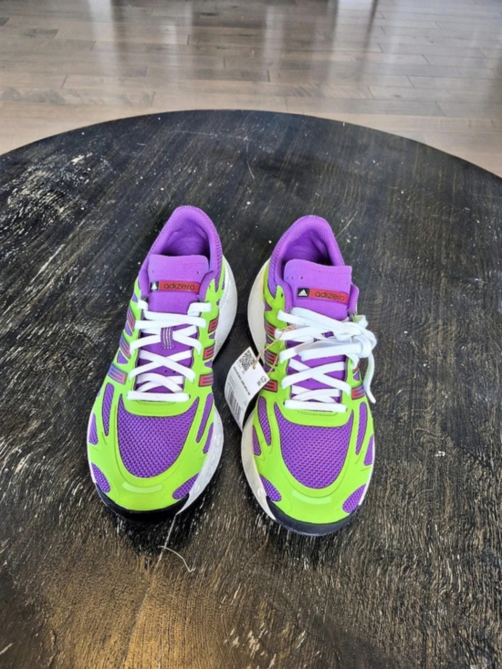 Adidas Adizero Aruku Purple & Green Running Shoe